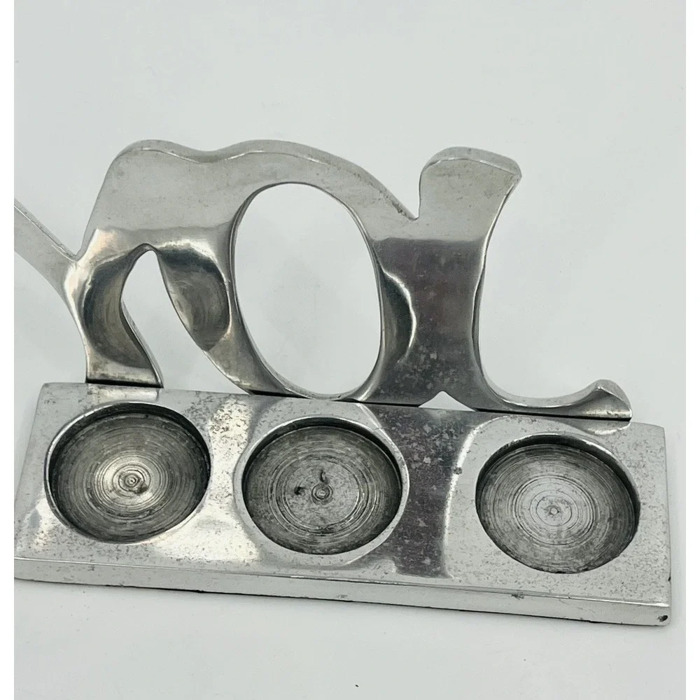 JOY Tealight Votive Candle Holder Christmas Cast Aluminum Made in India